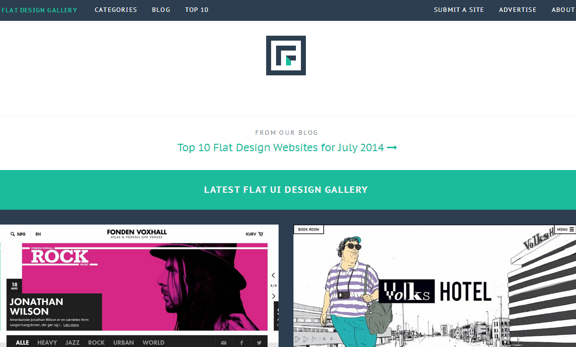 Flat design gallery   Finest collection of flat ui website designs   Flat Trendz